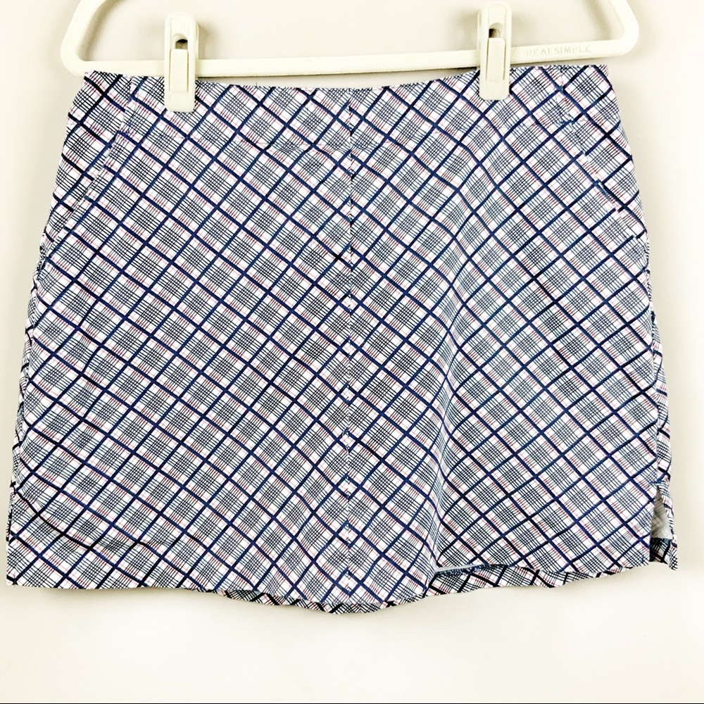 Lady Hagen Pattern Plaid Golf Skirt 10